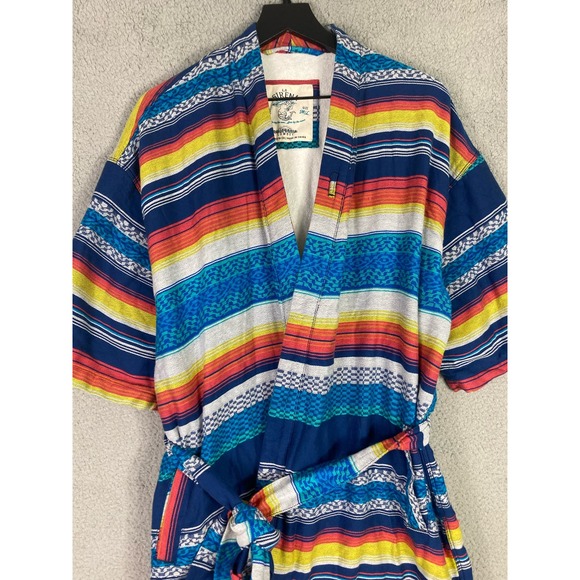 La Sirena California Cowboy Aztec Robe Adult M/L Southwest Style Bathrobe Cozy - Picture 4 of 12